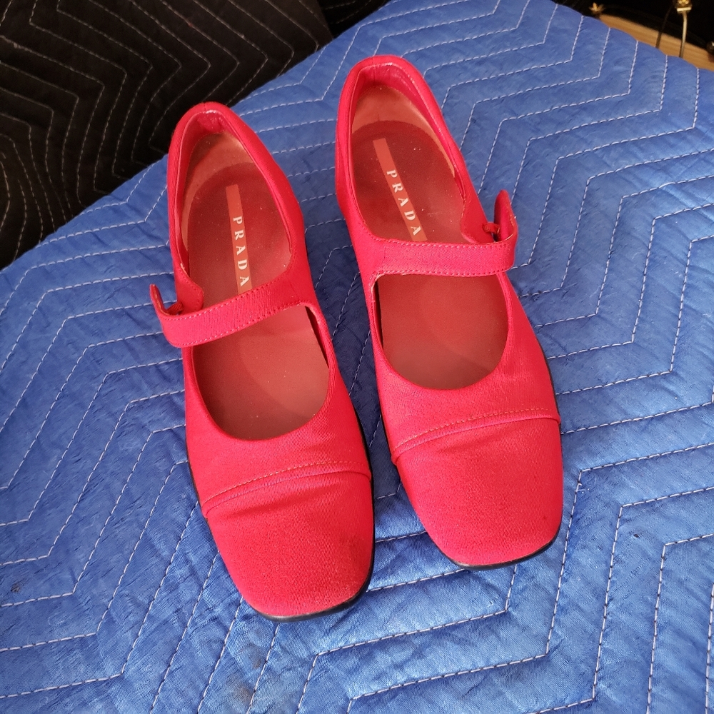 PRADA Mary Jane's Sport Flats